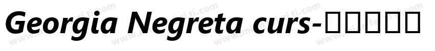 Georgia Negreta curs字体转换